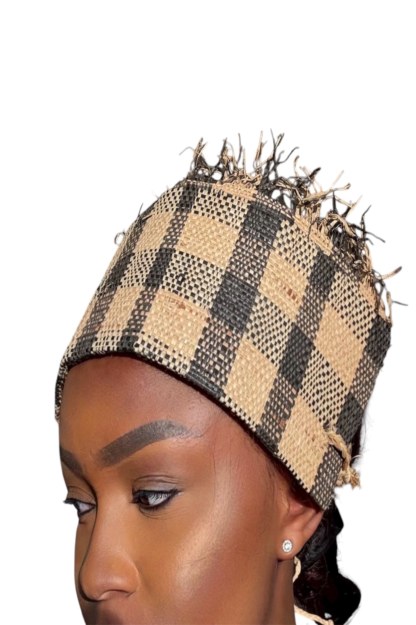 Couvre-chef en raphia du Congo RDC